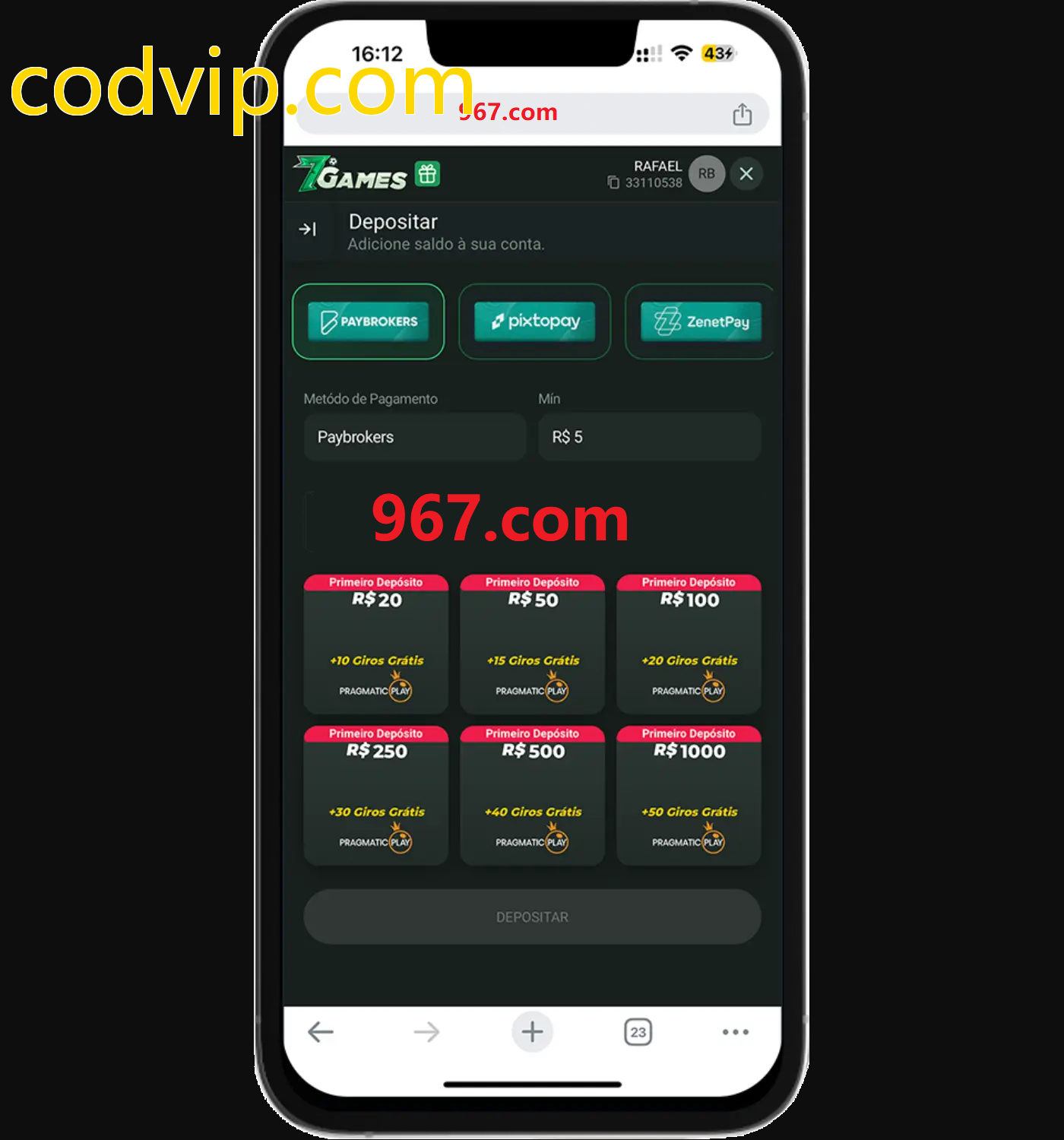 Baixe o aplicativo codvip.com para jogar a qualquer momento