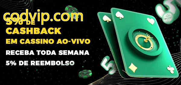 Promoções do cassino ao Vivo codvip.com